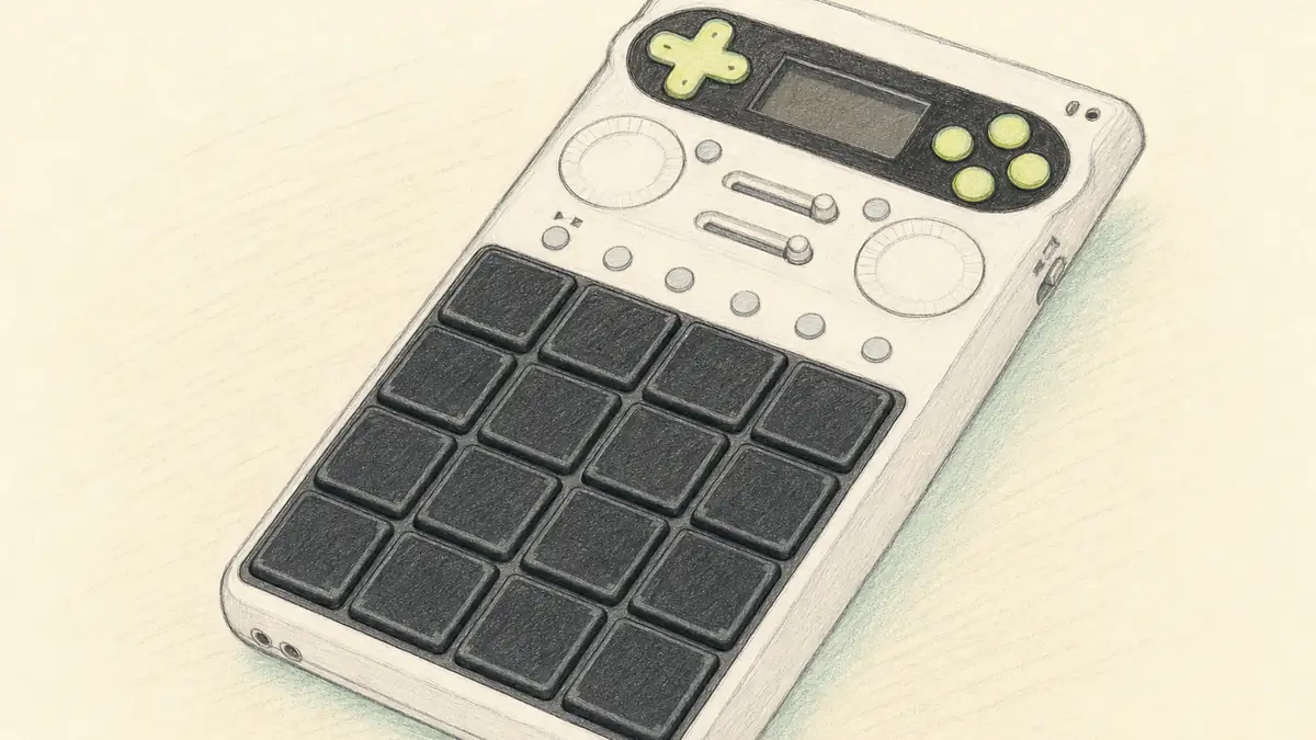CASIO SXC-1のイラスト(実機を参考に作成)