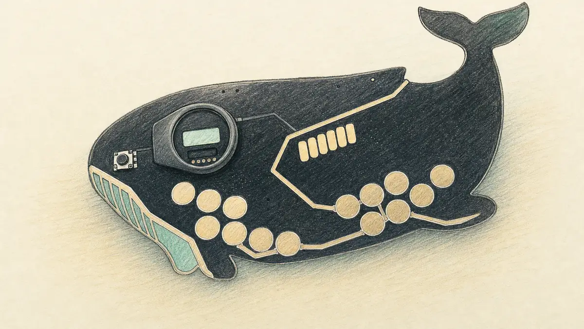 クジラ型のタッチ基板で組むルーパー・グルーヴボックス、Korallum Nérée。支援者37人の小さなKickstarterが生産入り
