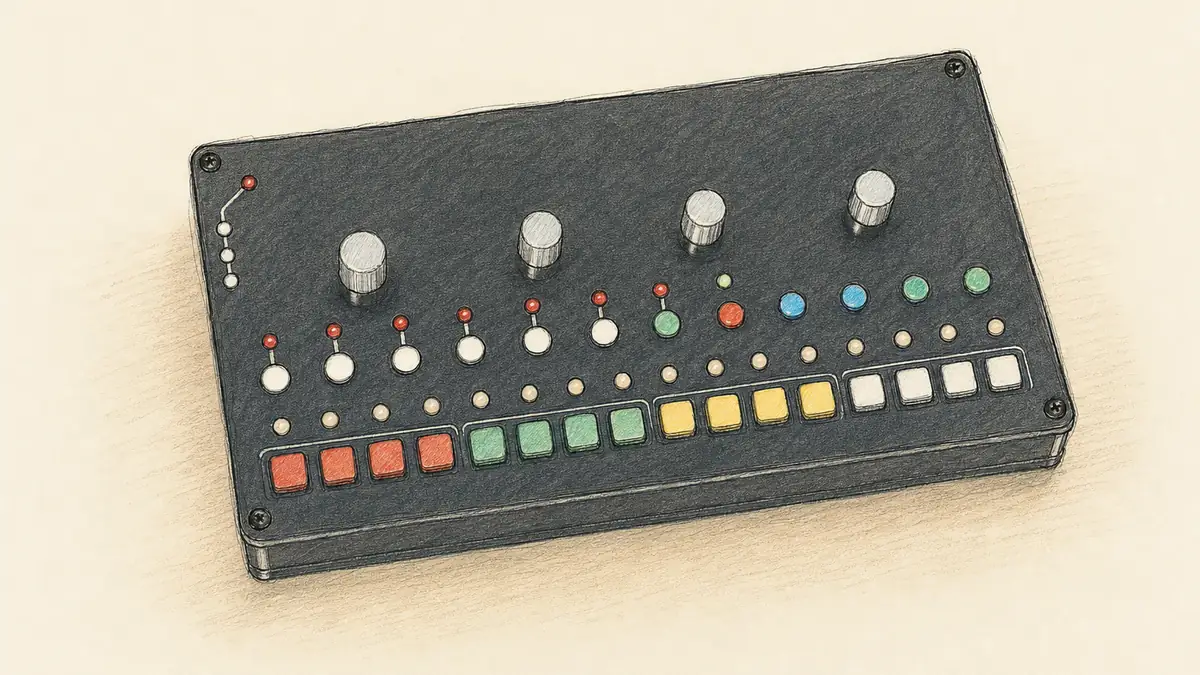画面もメニューもない16ステップ。フランスのoZoeがDrum Boxを発表、価格と発売日は未定